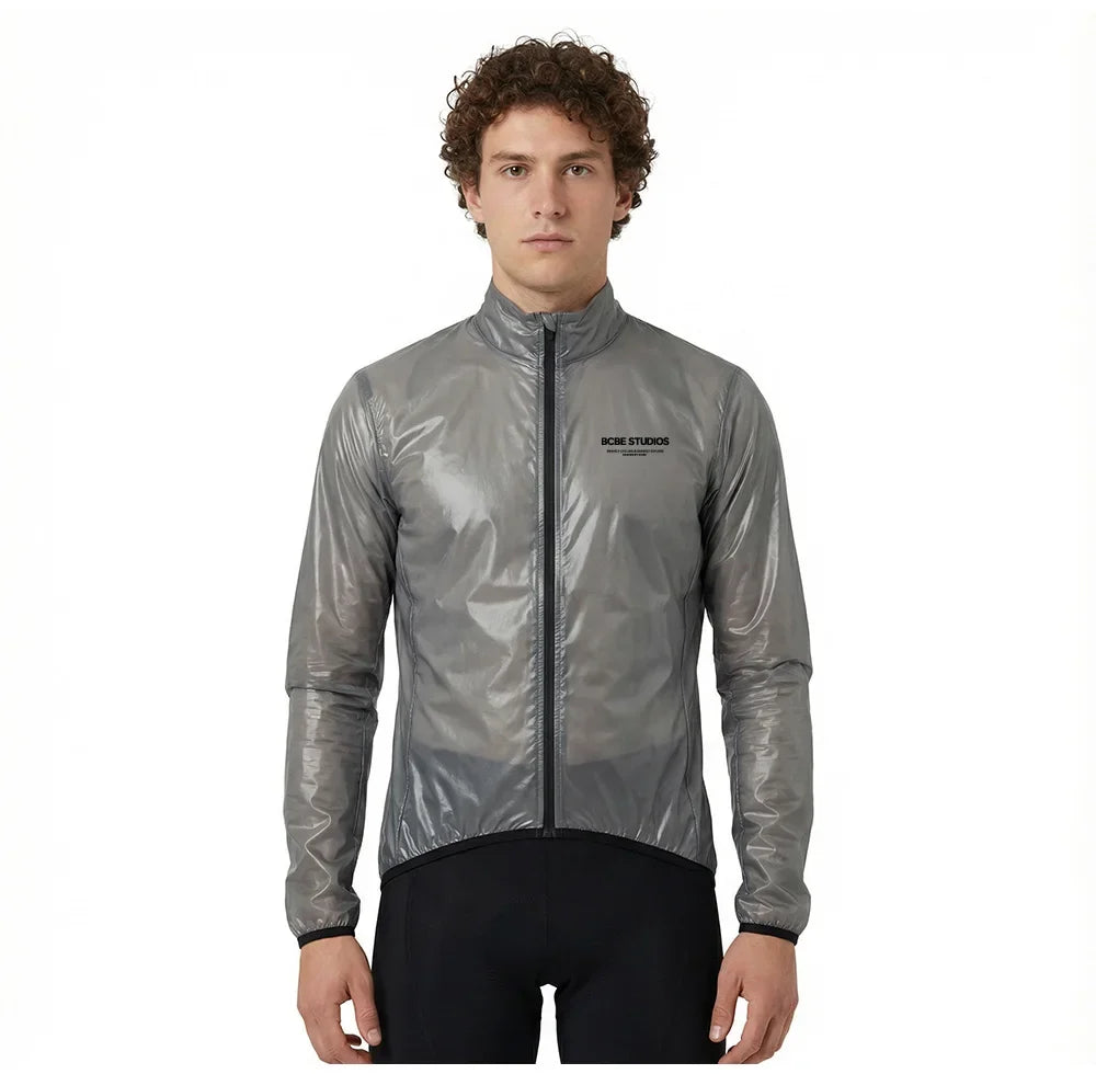 Cycling Rain Jacket Lightweight Windproof Waterproof Bicycle Windbreaker Pro Team Cycling Coat MTB Road Bike Jersey
