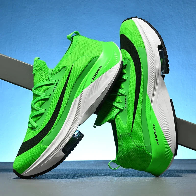 Men Running Shoes Jogging Sneakers Trainer Race Cushioning Outdoor Luxury shoes Mesh Off-road Shoes Breathable Couple Non-Slip