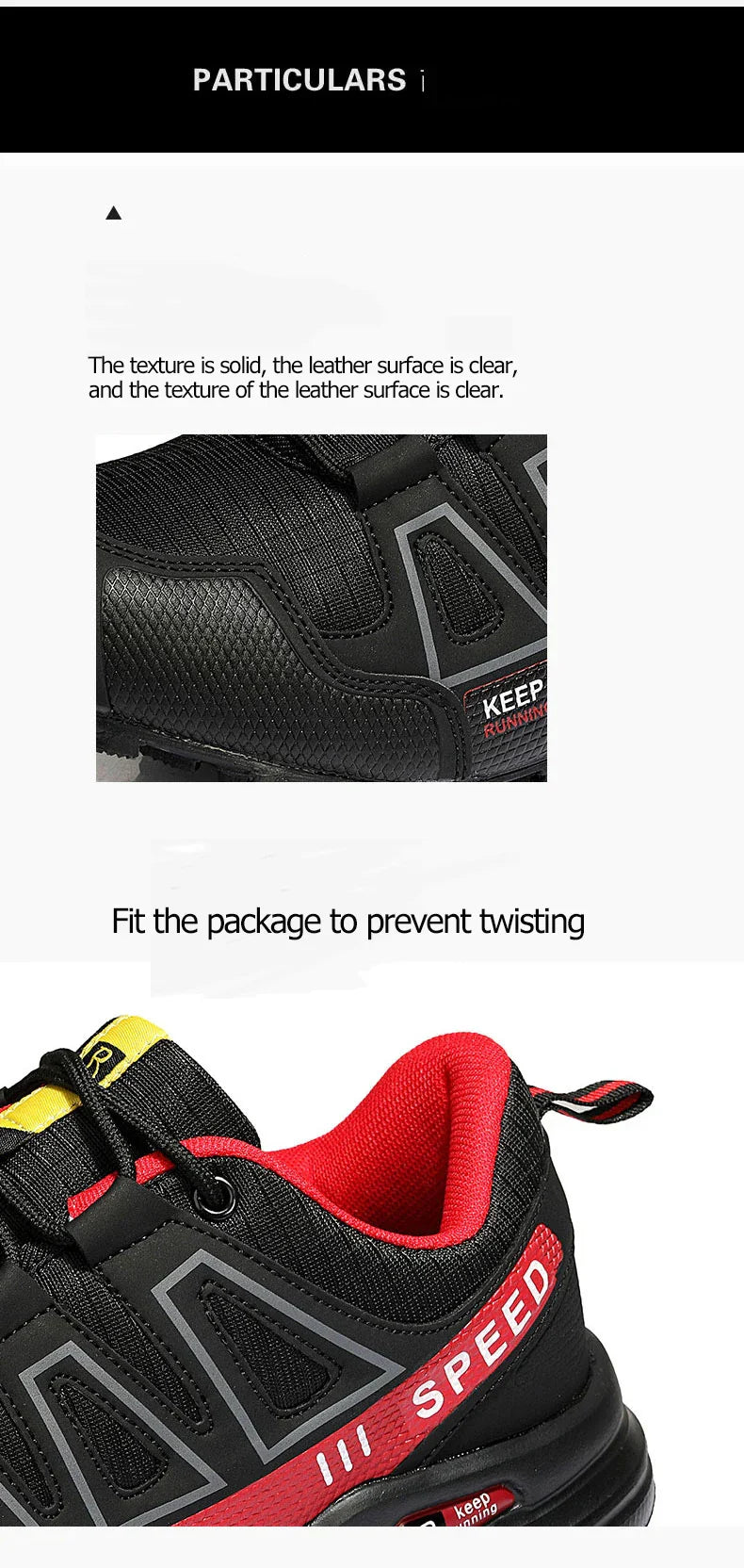 Men‘s Waterproof Hiking Shoes Outdoor Trainers Lace-up Climbing Shoes Women Trekking Sneakers Anti-slip Hunting Tactical Sneaker