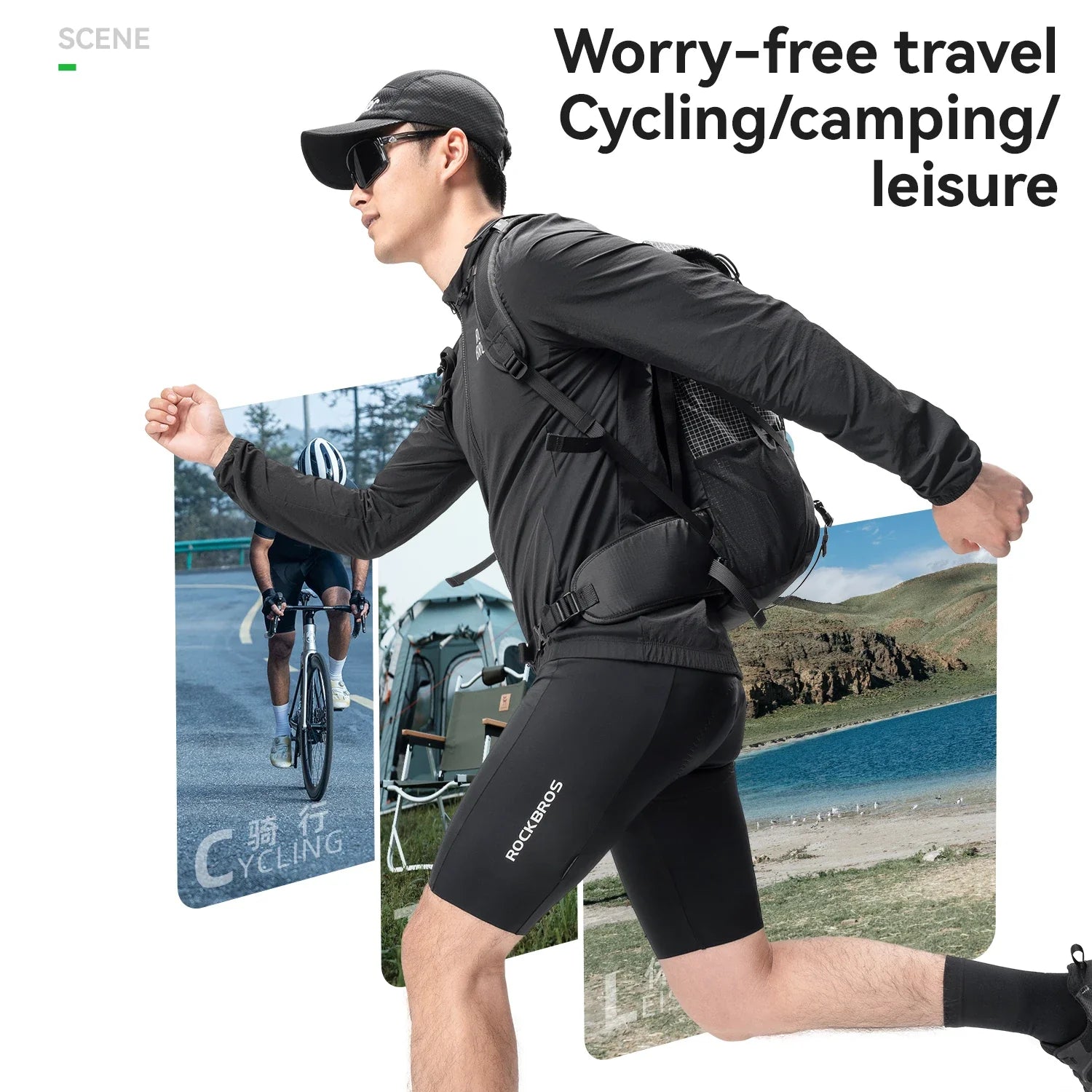 Lightweight Cycling Windbreaker Portable Windproof Jacket Reflective Sunscreen Coat Men Outdoor Sports Cycling Clothing