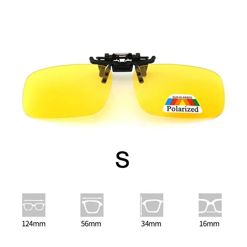 Sunglasses Myopia Glasses Clip Driver Fishing Night Vision Myopia Clipon Sun Shading Eyeglasses