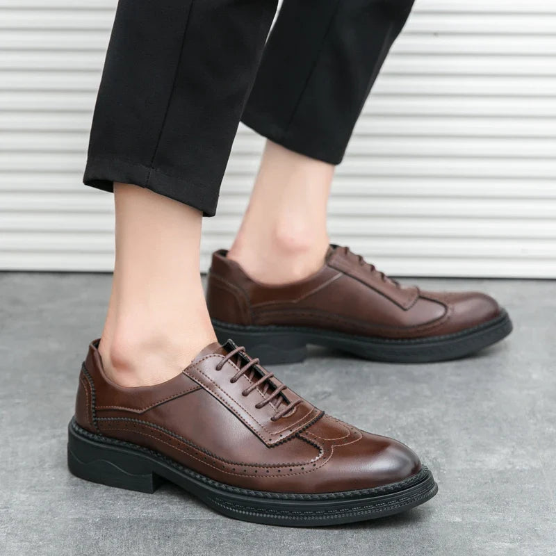 Men's Fashion Formal Leather Shoes – Classic Office & Event Dress Footwear