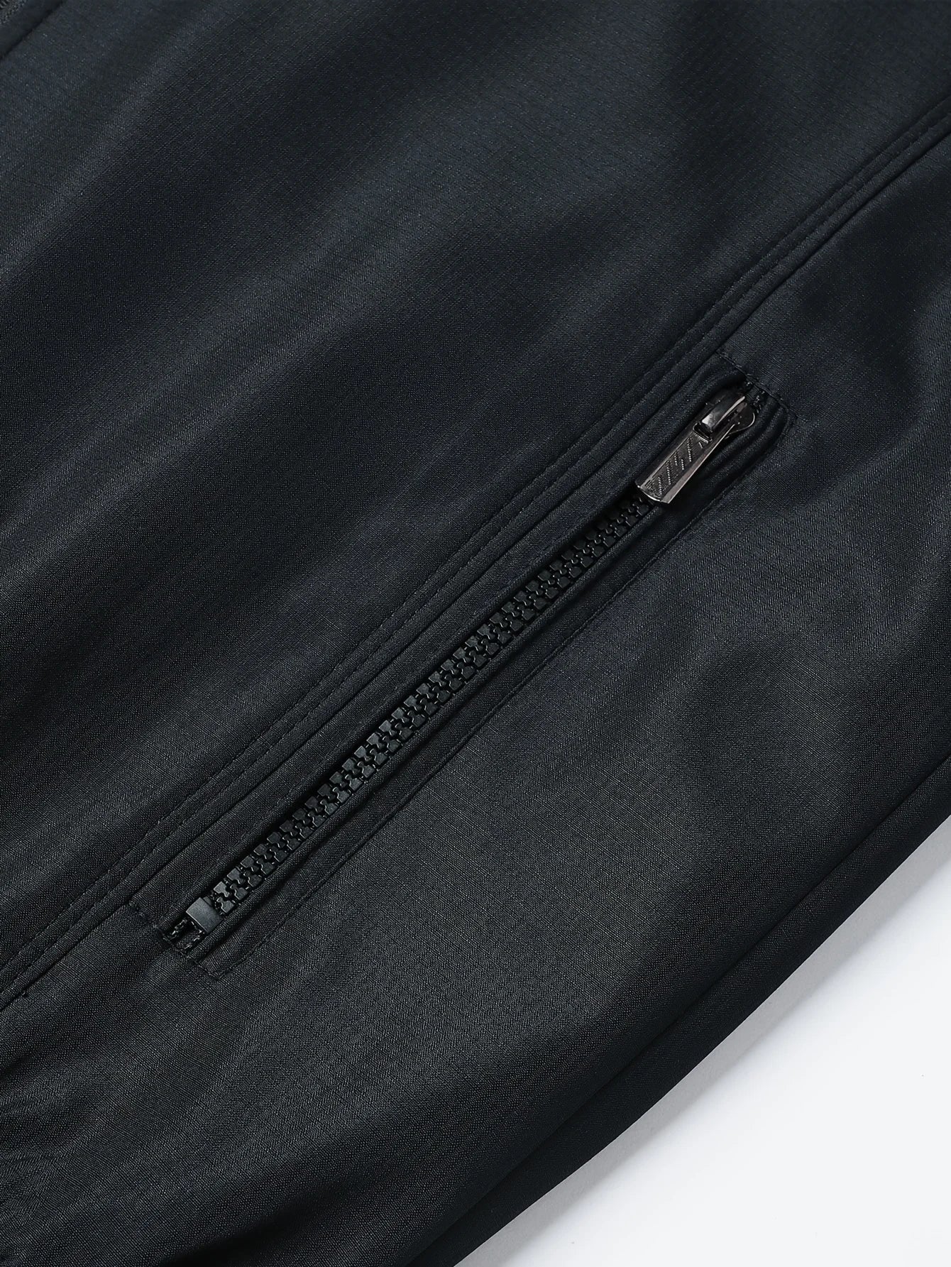 Men's Classic Design Sports Jacket, Casual Baseball Collar Zipper, Spring and Autumn Solid Color, Fashionable Daily Wear Jacket