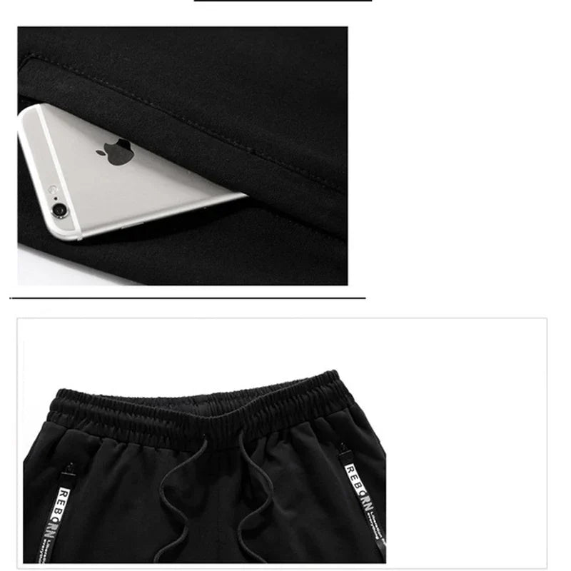 Men's casual sports and fitness set, Spring and Autumn outdoor fashion hooded zipper jacket + jogging pants two-piece set