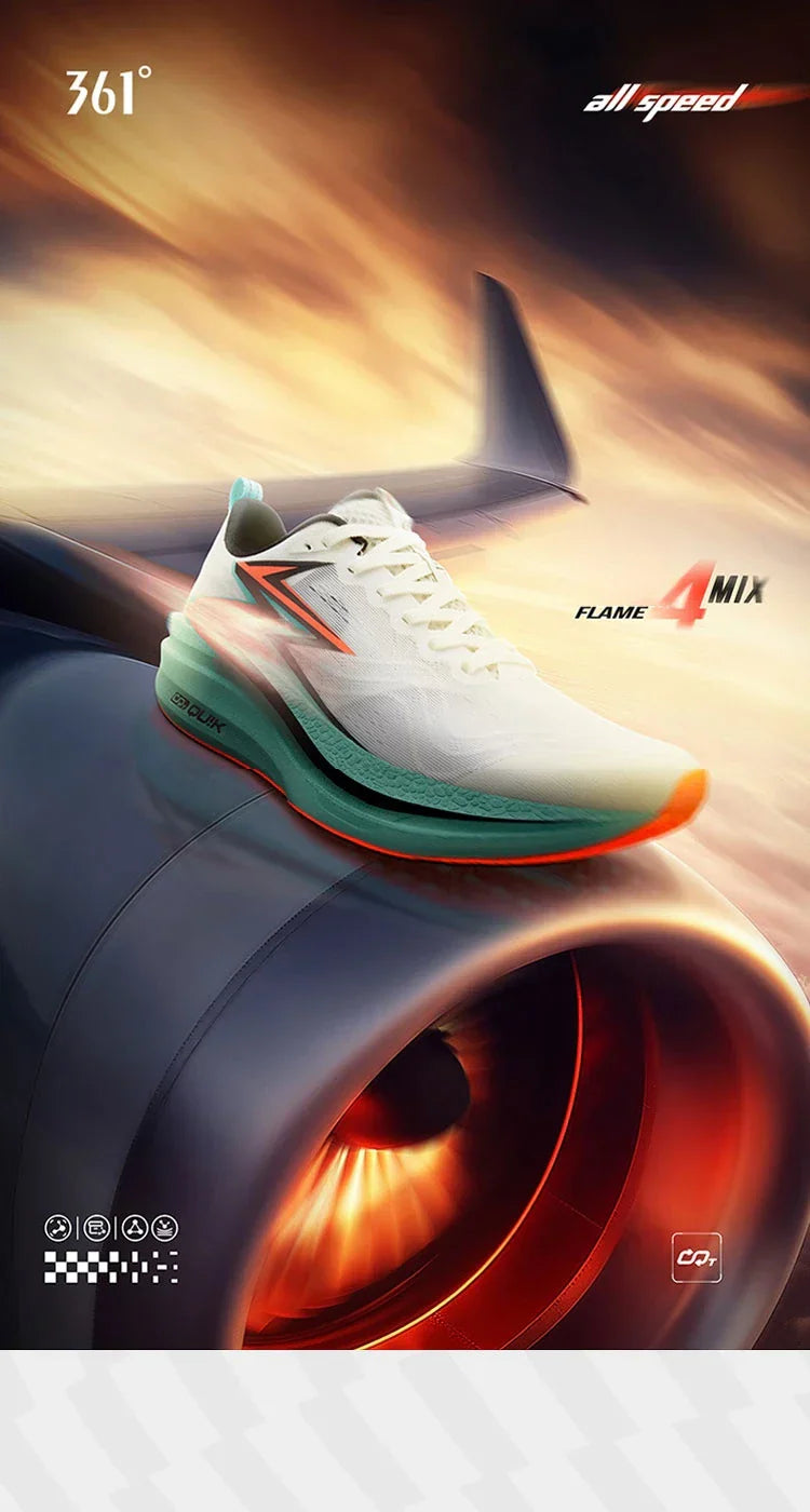 Degrees Flame 4.0 MIX Men Running Shoes Carbon Plate Racing Marathon Stable Rebound Wear-resistant Male Sneakers 672512204