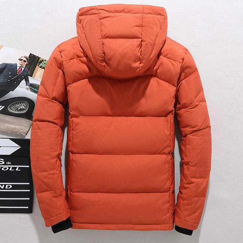 '-20 Degree Down Jacket Male Winter Parkas Men White Duck Down Jacket Hooded Outdoor Thick Warm Padded Snow Coat Oversize M-4XL