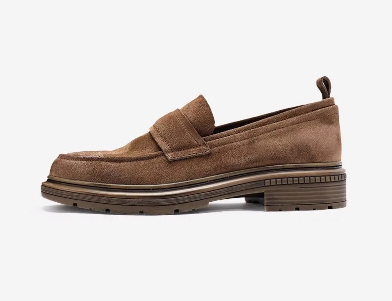 Classic Soft Cowhide Mans Loafers Spring Luxury Genuine Leather Comfortable Fashion British Outdoor Leisure Driving Shoes Man
