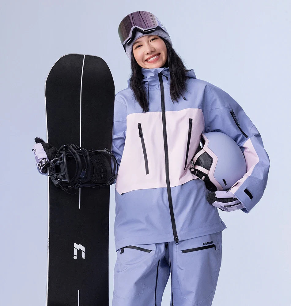 Ski Jacket Women Man Hooded Ski Wear Windproof Winter Overalls Hoodie Waterproof Outdoor Sports Clothing Snowboard
