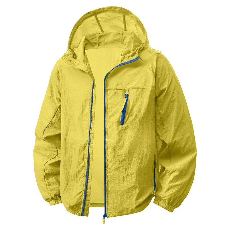 Summer Windbreaker Men Women Lightweight Sun Protection Jacket Unisex Camping Climbing Hiking Outdoor Sports Anti-UV Coat