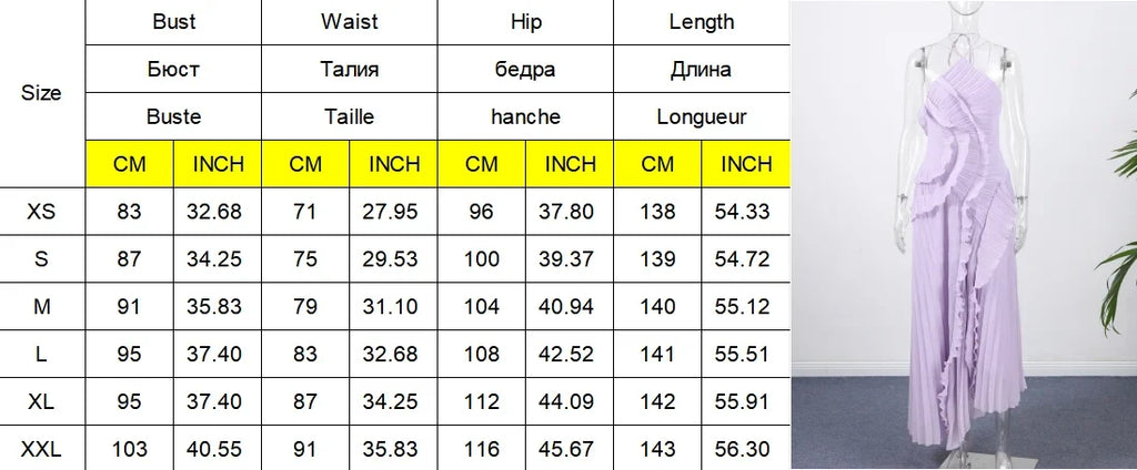 Elegant Neck Strap Ruffles Evening Gown Solid Folds A Line Lace Up Backless Sexy Party Dress 2025 New Party Vacation Y2k Robe