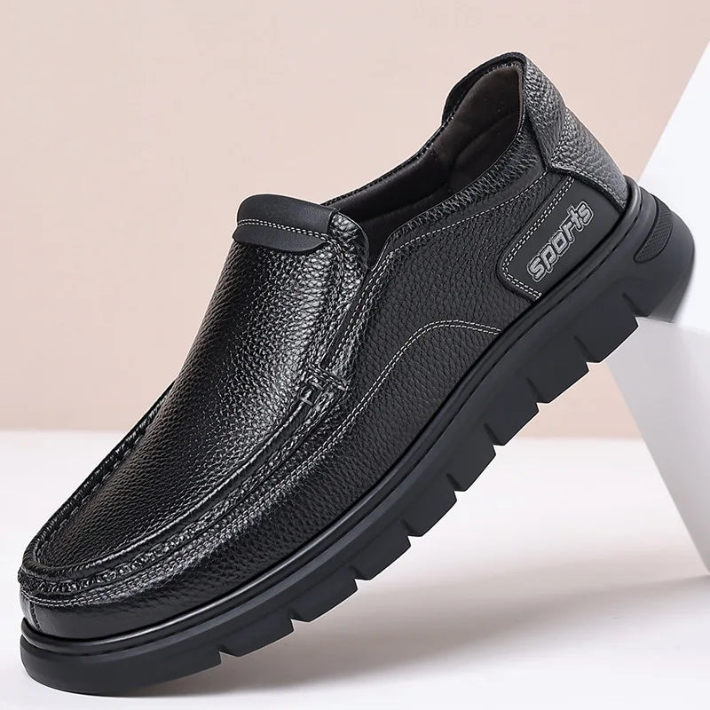 Spring Summer 2026 New Loafers for Men Soft Sole Fashion Business Casual Leather Shoes Male British Style Designer Shoe Man