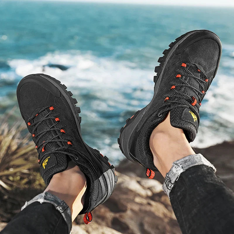 Leather Men Shoes for Men's Casual Shoes Fashion Waterproof Winter Luxury Designer Brand Work Boots Man Non-slip Sneakers