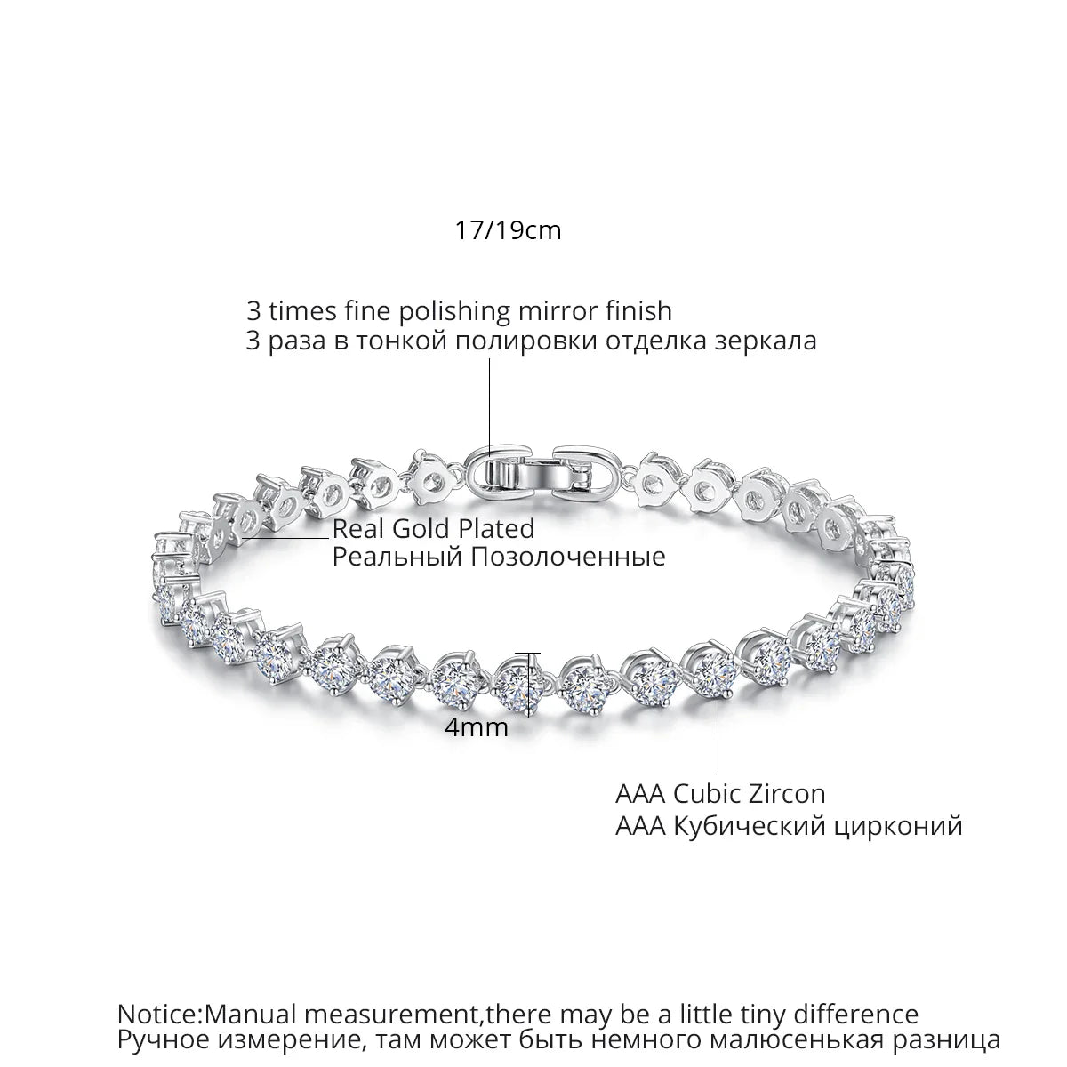Silver Color 3 Prong Round Cubic Zirconia Necklace Earring Bridal Jewelry Set Simple Design Bride Wedding Accessories