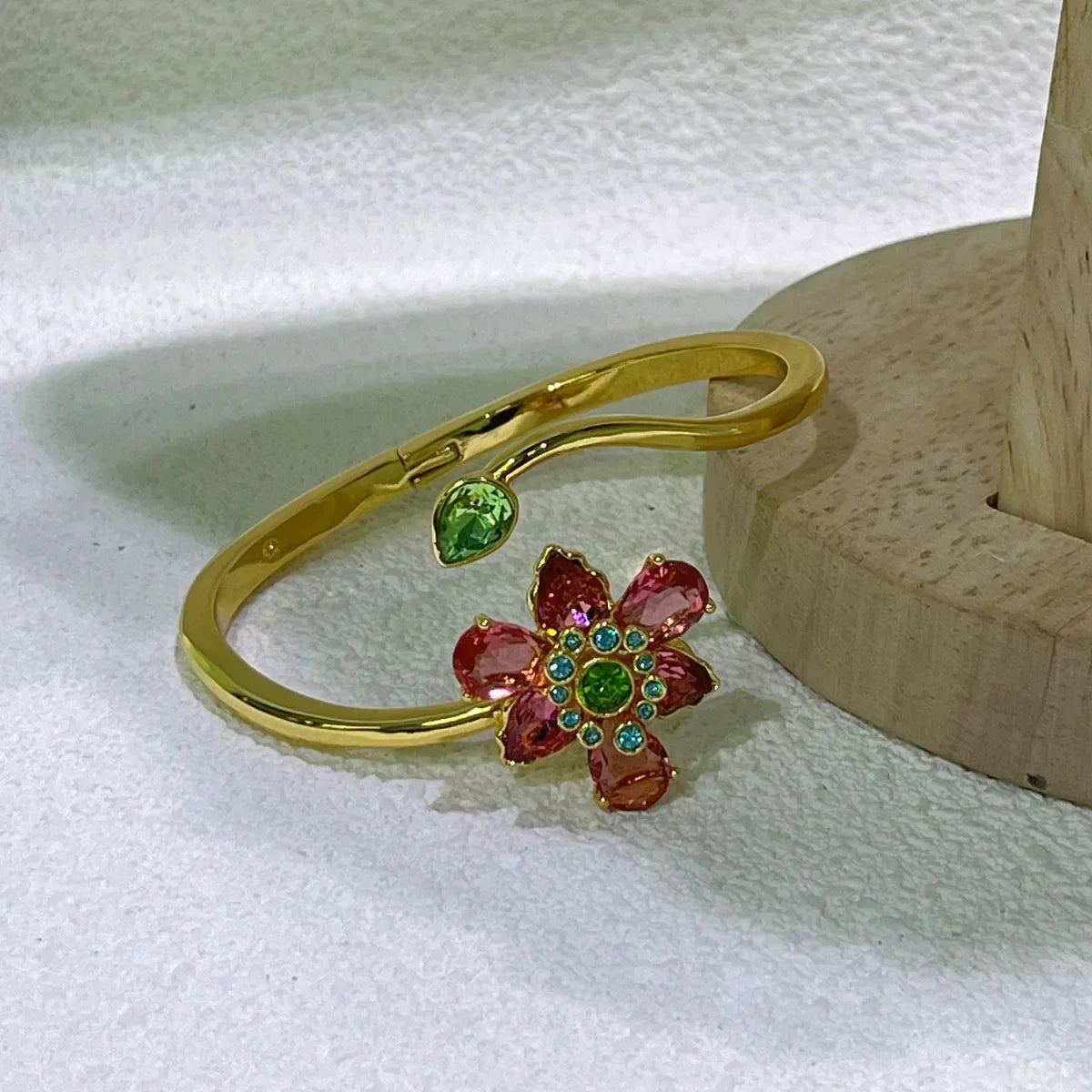 Original Jewelry Set New Color Flower Crystal Boutique Irregular Earring Exquisite Necklace Ring Bracelet Wedding Gift for Women