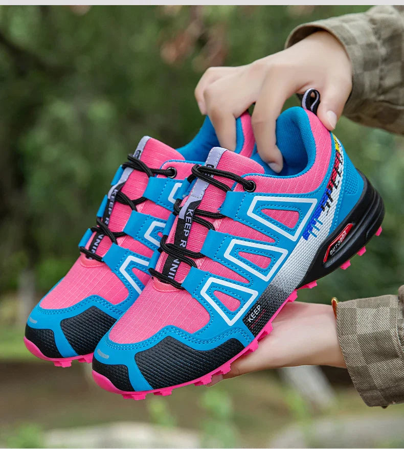 Women's Hiking Shoes Waterproof Outdoor Sports Shoes Women's Walking Travel Sports Shoes Bicycle Sports Shoes Running Shoes