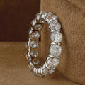 2/3/5mm Full Moissanite Eternity Ring for Women Engagement S925 Silver Rings Lab Diamond Wedding Band Classic Jewelry