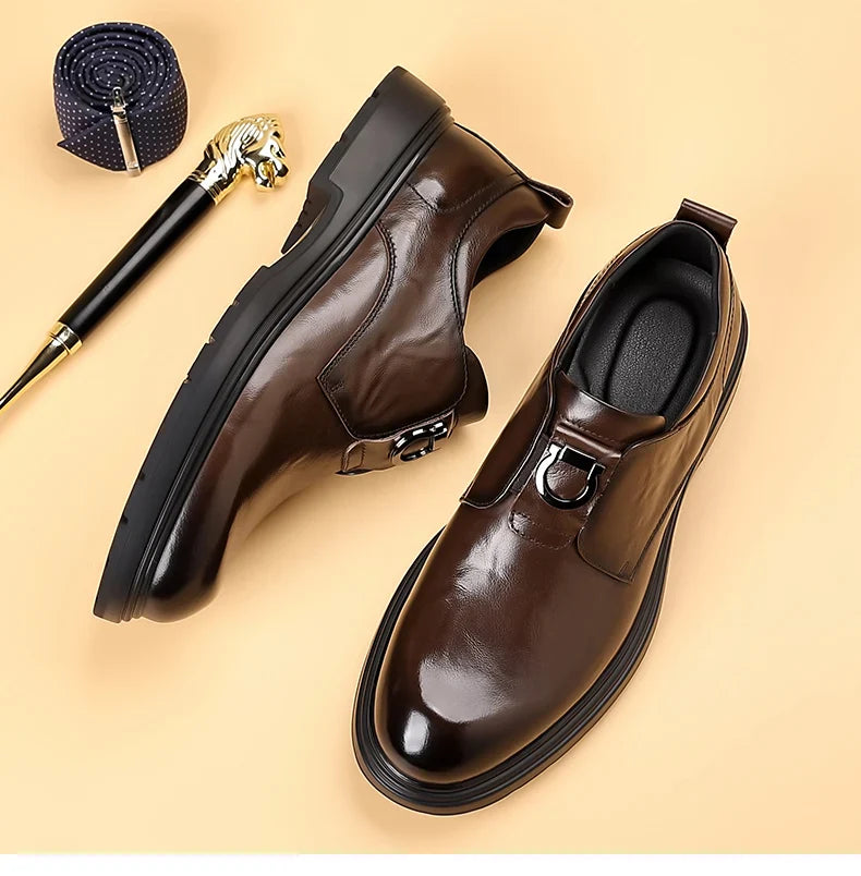Business Men Shoes Patent Leather Man Brogues Shoes Fo Man Dress Shoe Loafers Pointed Toe Male Moccasins Plus Size Shoes for Men