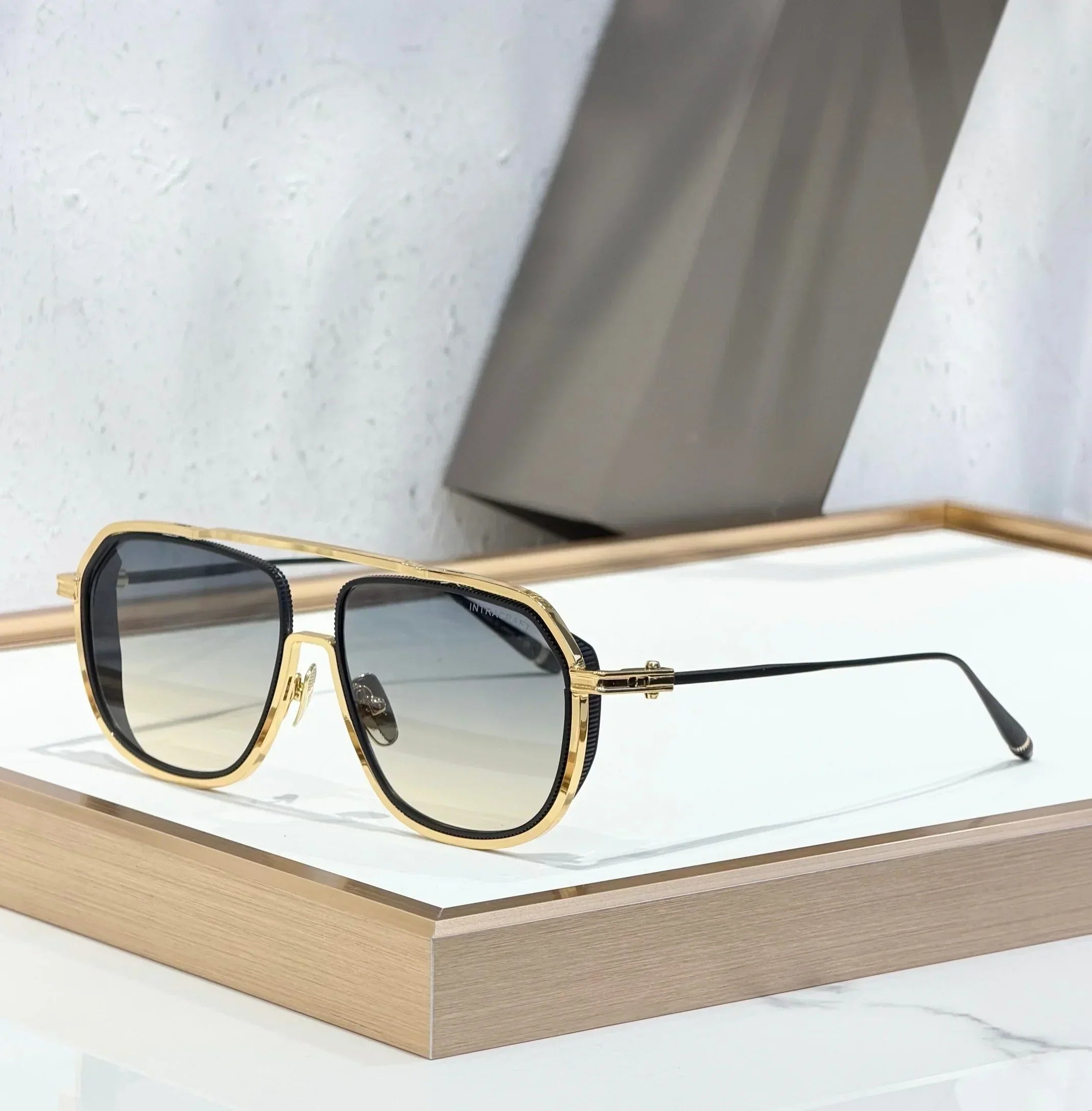 INTRACRAFT DTS165 Top Quality Sunglasses for Men Classic Women Luxury Brand Designer sun glasses UV400 With box