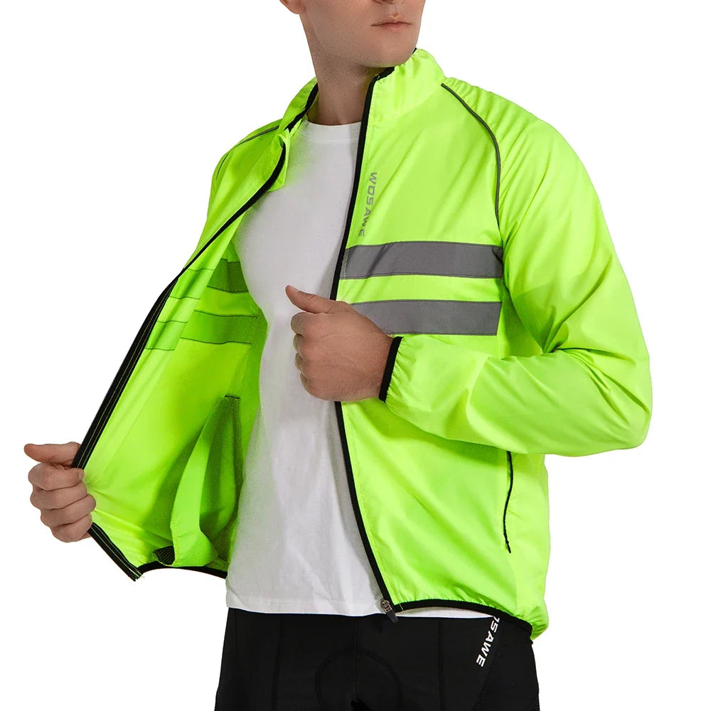 Wind Jacket Lightweight Cycling Windbreaker Windproof Bike Jacket Water Resistant Long Sleeve Jersey Wind Coat Vest