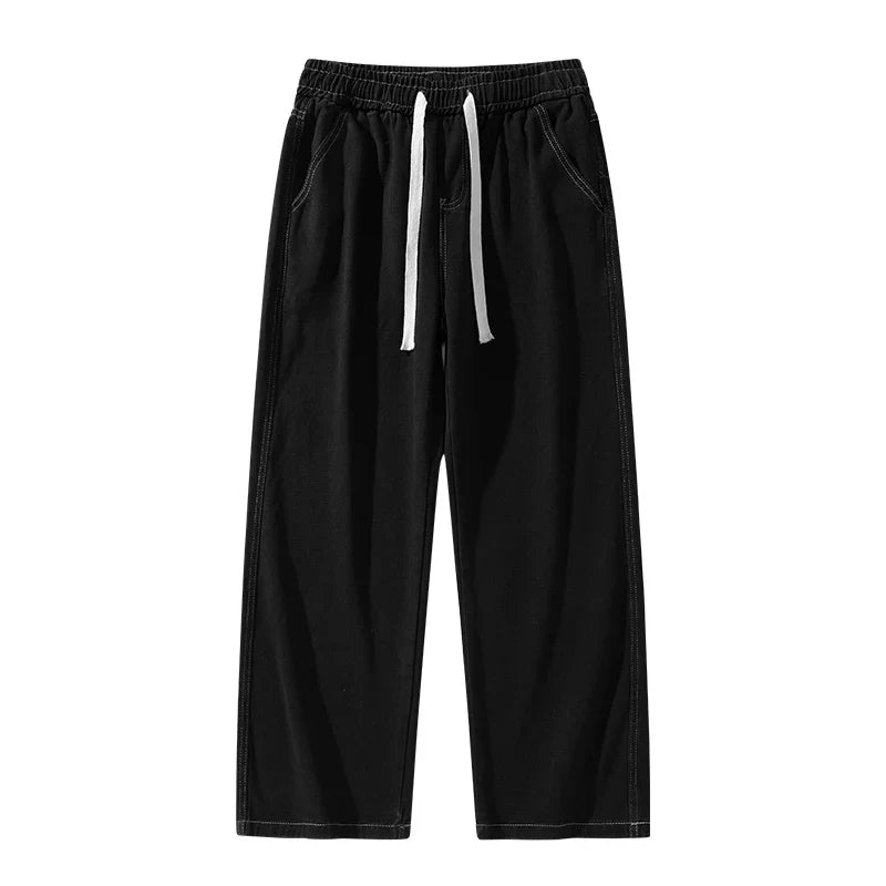 Men's American Style Loose Straight Leg Jeans Vintage Spring Summer New Arrival Drapey Trendy Wide Leg Long Pants