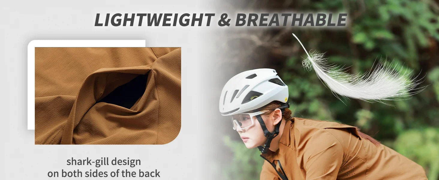 Summer Bike Jacket Water-repellent Cycling Jacket Outdoor Hiking Fishing Sportswear Long Jersey YKK Zip