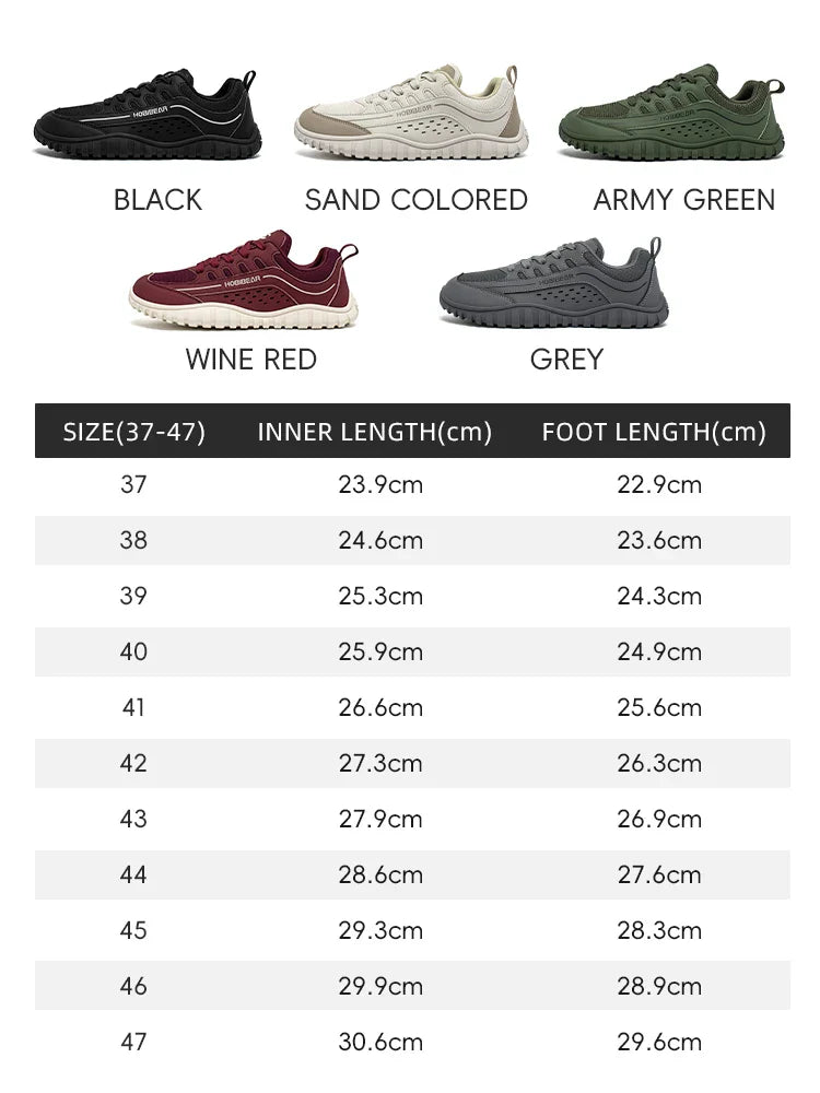 Unisex Wide Toe Sneakers Outdoor Travel Breathable Shoes Comfortable Lace Up Walking Sneakers