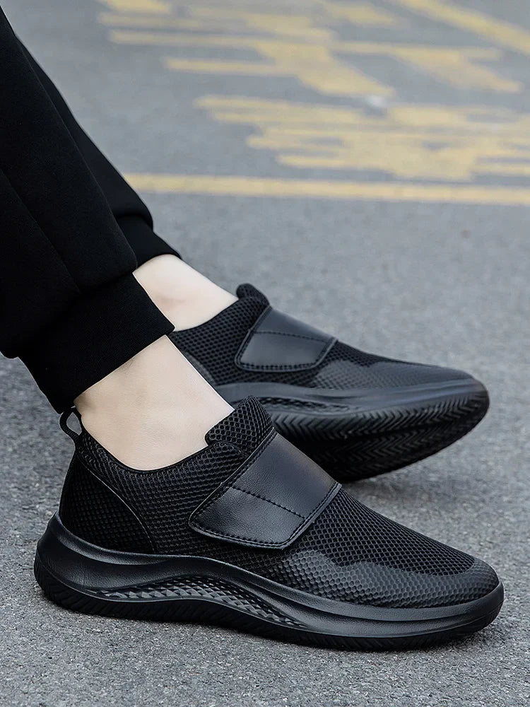 Men Orthopedics Wide Feet Swollen Walking Casual Shoes Thumb Eversion Adjusting Soft Comfortable Diabetic Man Shoes Big Size