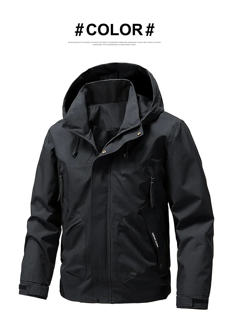 Unisex's Waterproof Hiking Jackets Windproof Windbreakers Men Women Camping Fishing Trekking Anti-scratch Coats