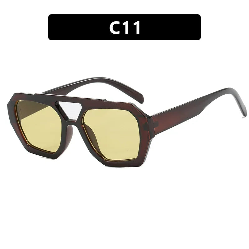 Fashion Sunglasses Luxury Designer Colored Lenses Sun Shade Glasses for Women Vintage UV400 Brand Sun Glasses
