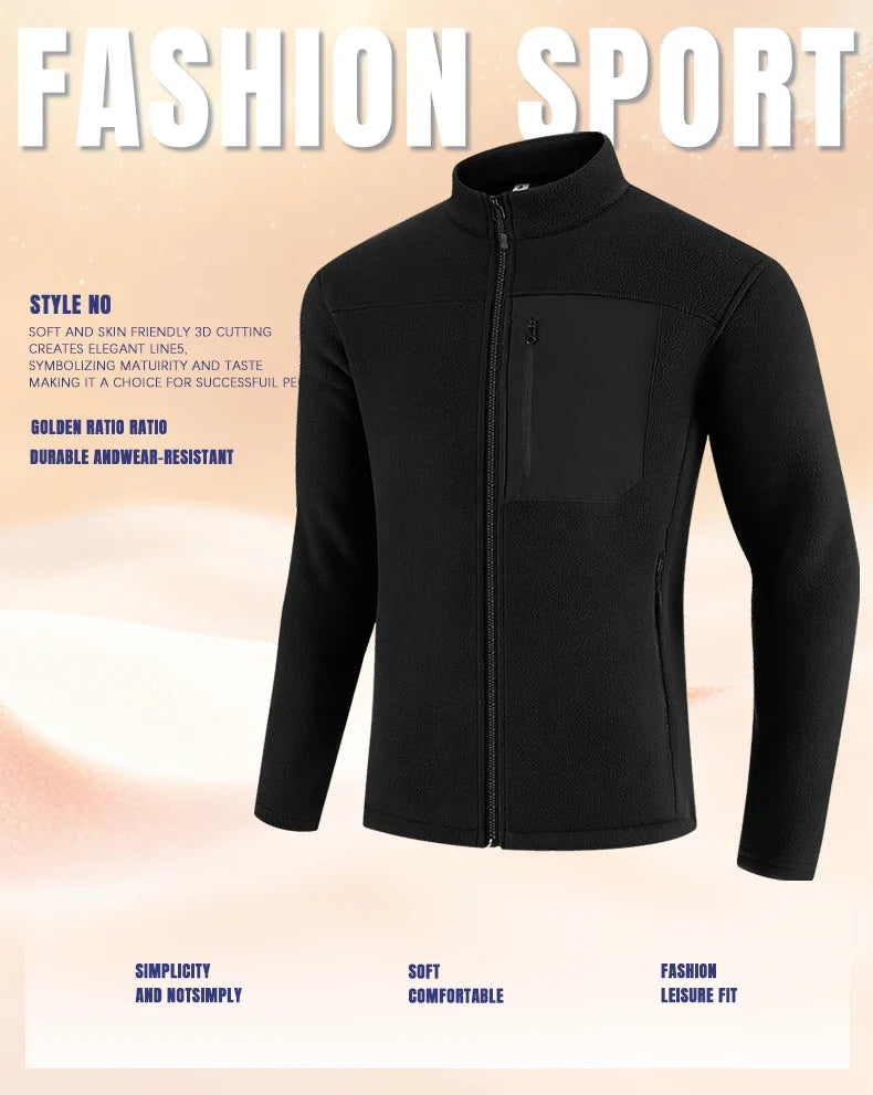 SBWL Autumn/Winter Outdoor Sports with Warm and Fluffy Long Sleeve Small Stand Collar Long Sleeve T-Shirt Fashion Skiing Casual