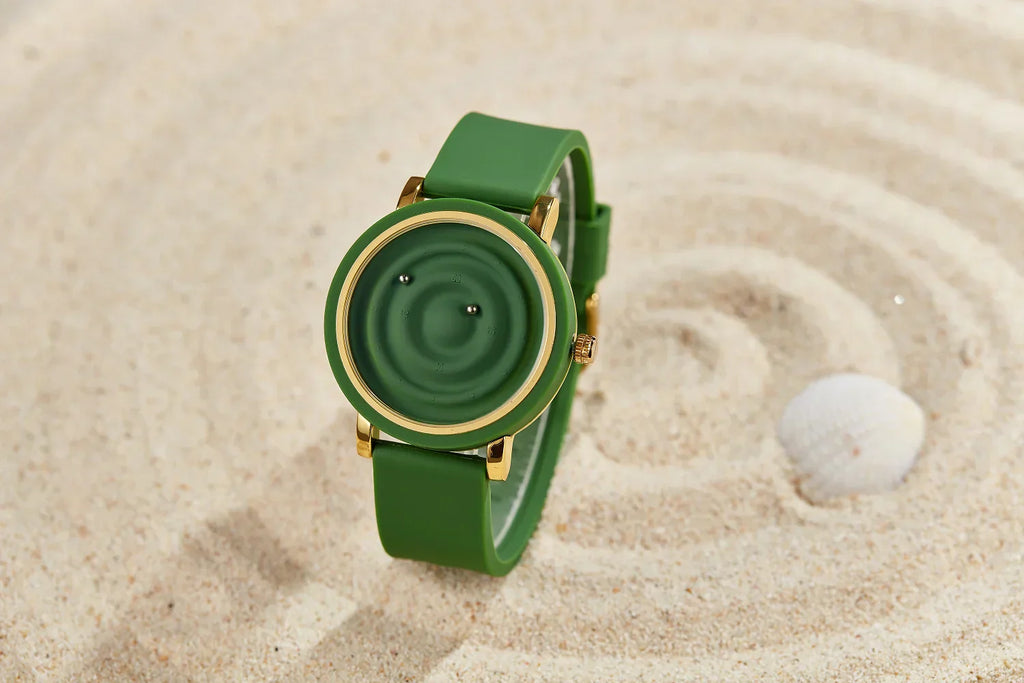 Personalized fashionable floating magnetic pointer free ball bearing creative simple waterproof quartz watch student women men