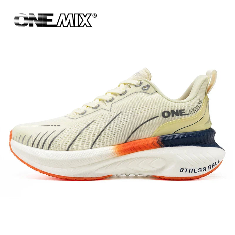 New Cushioning Running Shoes For Men Suitable Heavy Runners Lace Up Sports Women Non-slip Outdoor Athletic Male Sneakers