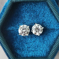 Single 1.0ct Moissanite Screw Thread Earrings for Women Lab Grown Diamond Ear Studs 925 Sterling Silver Fine Jewelry Gift
