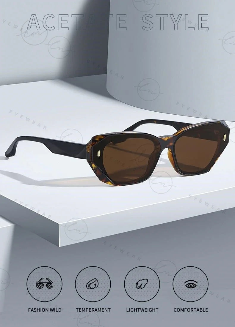 2024 Trending Cat Eye Polarized Sunglasses For Women Fashion TR90 Ladies Eyewear UV400 High Quality Gafas de sol