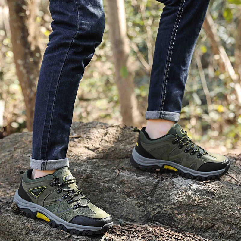 Men's Hiking Shoes All-terrain Outdoor Sports Shoes Breathable Wear-resistant Mesh Non-slip Hiking Shoes Outdoor Cycling Shoes