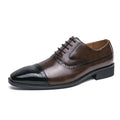 Men Lace Up Square Toe Dress Shoes, Business Black Oxfords Shoes