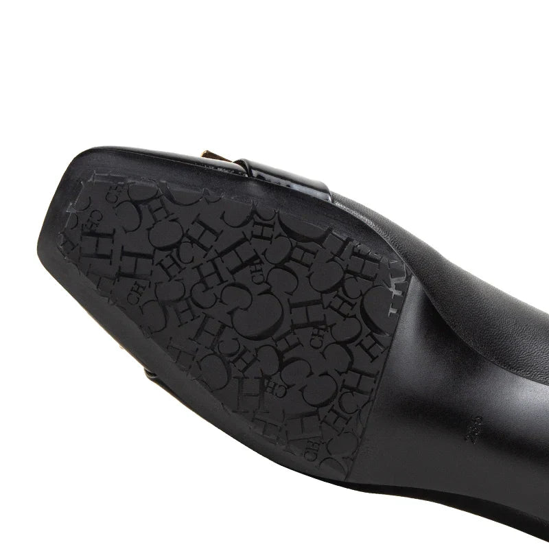 Women's High Heels 2026 New High Quality Sheepskin Black High Heels Commuting Evening Shoes