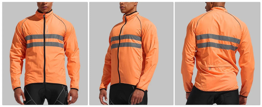 Men Cycling Windbreaker MTB Bicycle Long Sleeve Coat Water Resistant Outdoor Sport Jersey Bike Jacket Cycling Clothing