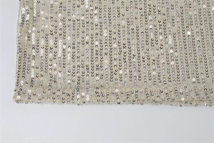 Elegant Sequins Sexy Club Women Dresses Sleeveless Party Spaghetti Strap Streetwear Sheath Fashion Bodycon Slim Female