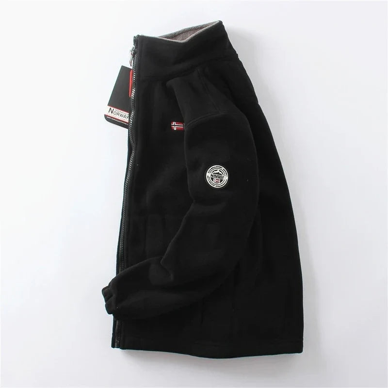 Thickened Double - Sided Polar Fleece Jacket for Men | Autumn/Winter Warm Casual Loose Fit Big Size Coat