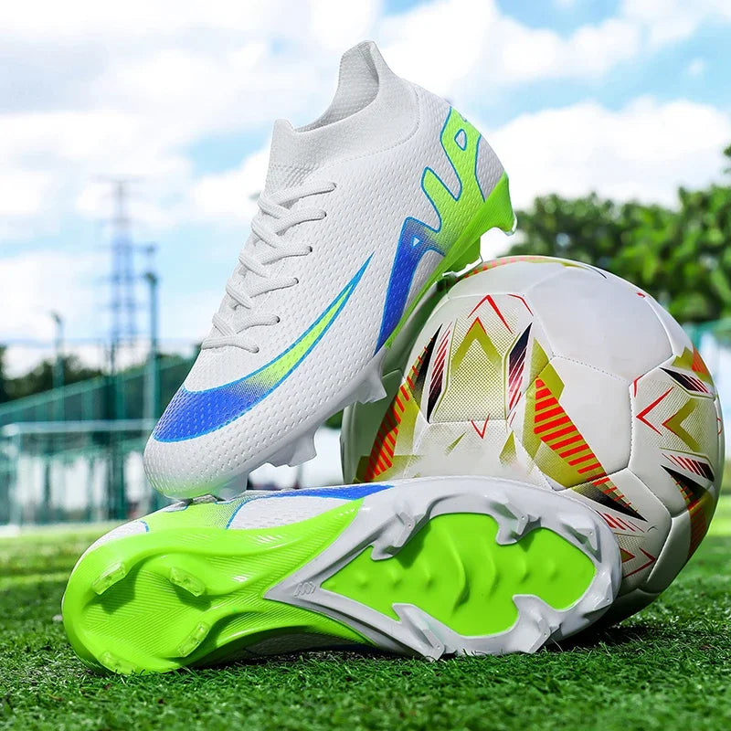 New Men Football Boots Grass Futsal Sneakers High-quality Match Cleats High-top Non-Slip Soccer Shoes Indoor Hot-selling Outdoor