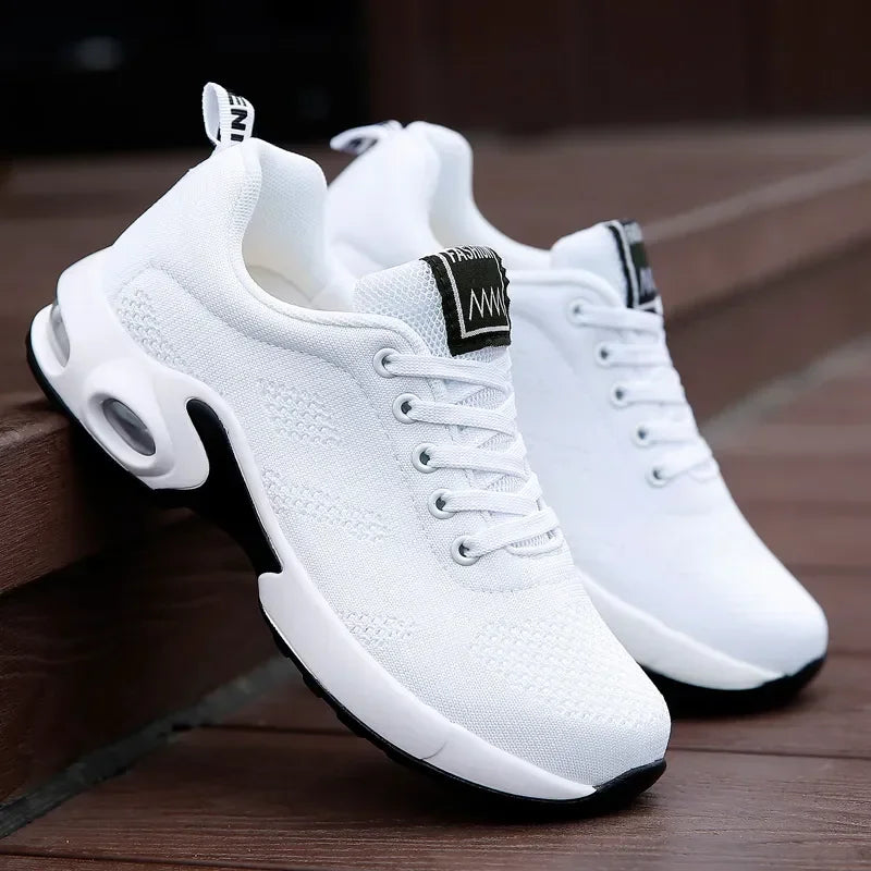 Sports Shoes for Women Spring White Breathable Casual Sneakers Summer Breathable Air Cushion Running Zapatillas Mujer Girl Shoes