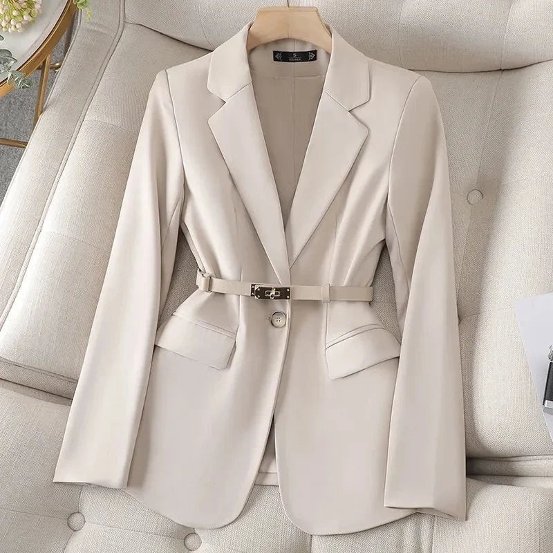 Women's Suit Jacket 2025 Spring Autumn Temperament Cultivate Oneself Ladies Blazer Coat Fashion Trend Versatile Lady Outerwear