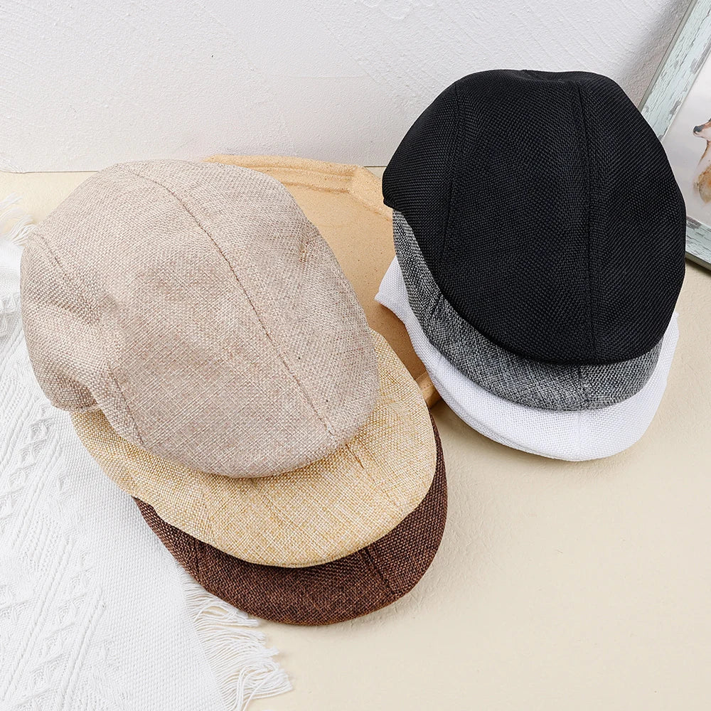Men Berets Spring Autumn Winter British Style  Beret Hat Retro England Hats