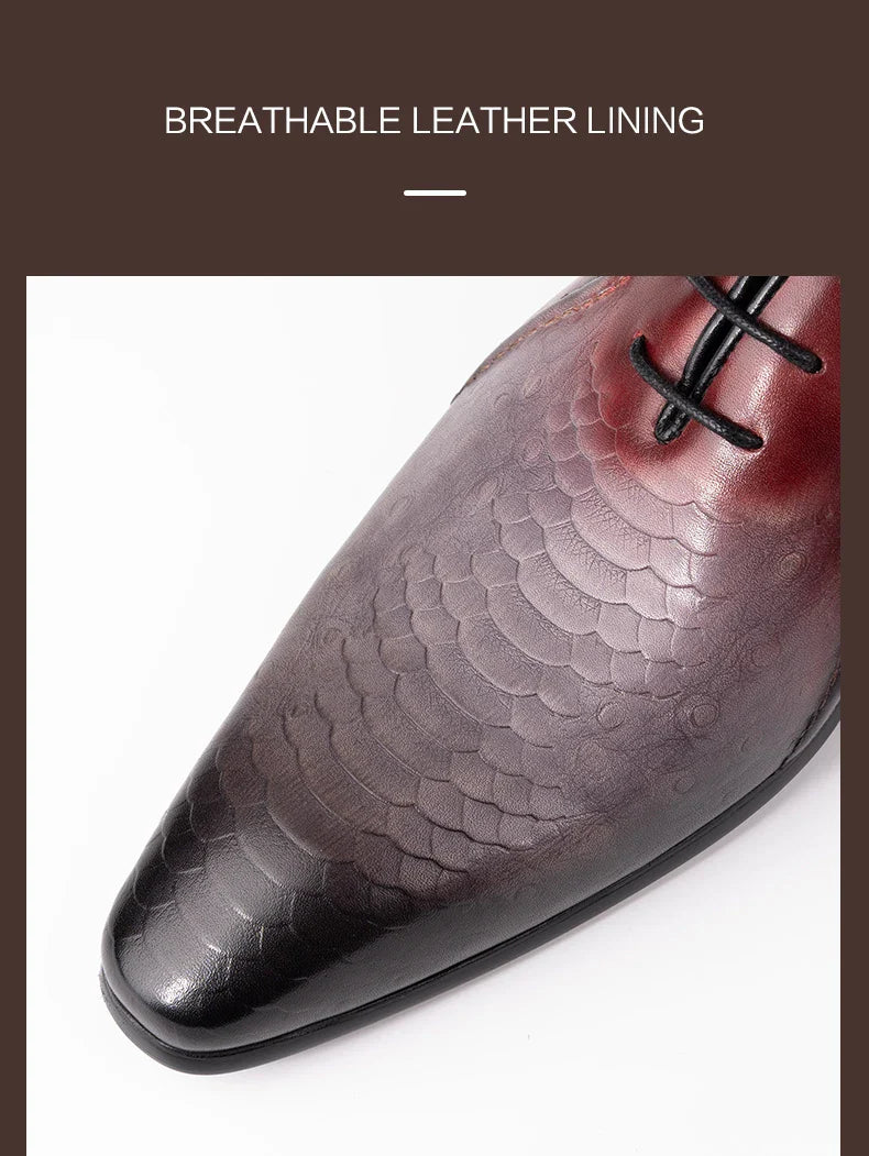 Luxury Business Men Oxford Shoe Elegant Top Quality Formal Genuine Leather Shoe Man Derby Brogues Shoes Wedding Party Shoes
