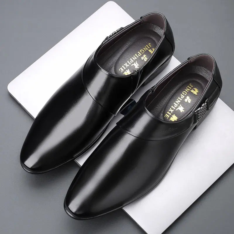 Leather Casual Pointed Toe Business Social Shoe for Men Elegant and Classic High Quality Fashion Dress Shoes Man Low Price Suit