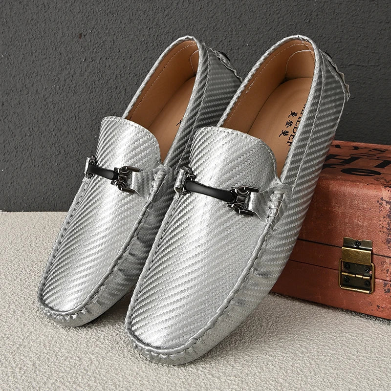 Shoes Business Brand Leather Shoes Fashion Casual Shoes for Men Breathable Loafers Comfortable Men's  Wedding Party Shoe