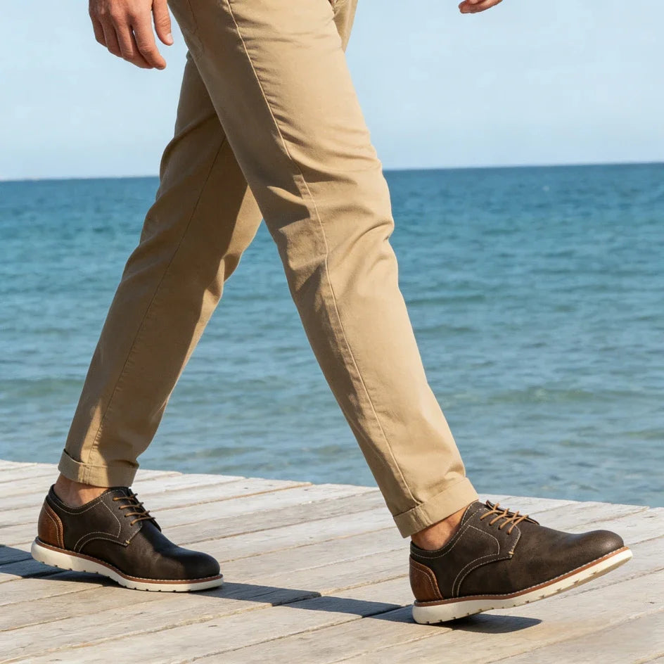 Man Casual Shoes 2026 Brand Comfortable Fashion Leather Shoes Men