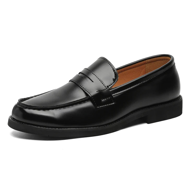 Handmade Casual Shoes Hot-selling Slip-on Flats Leather Mens Dress Loafers Luxury Comfy Moccasins Male Walking Business Shoes