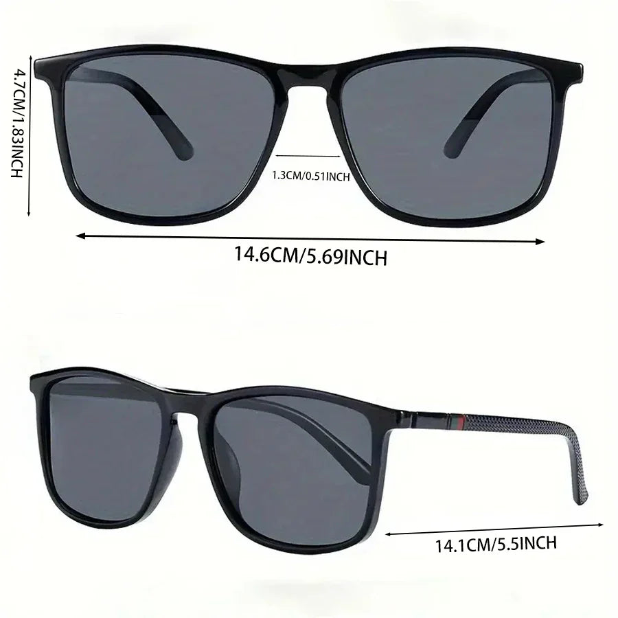 Luxury Square Vintage Polarized Cycling Sunglasses Men Women Fashion Travel Driving Fishing Sun Glasses Male Eyewear UV400